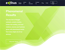 Tablet Screenshot of exthus.com